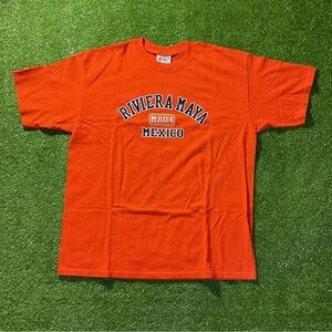 Orange Vintage Riviera Maya Mexico Graphic Tee
